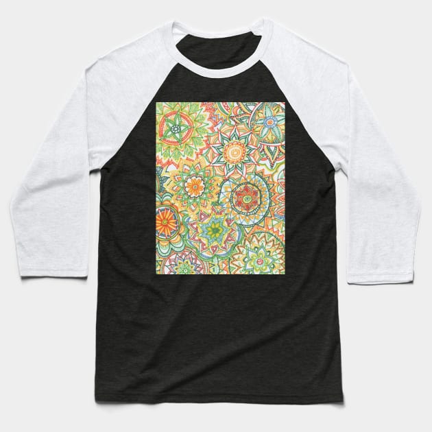 Mandala Baseball T-Shirt by Izzyolda